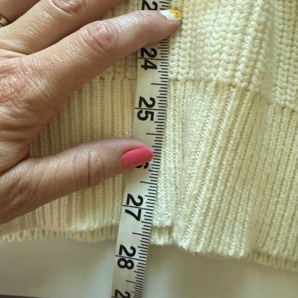 Tullabee Cream Knit Mom Sweater Pink Braided Hearts Valentine’s Day Medium - Picture 12 of 13